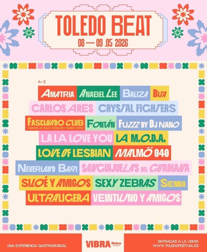 CARTEL COMPLETO DEL TOLEDO BEAT DE 2026